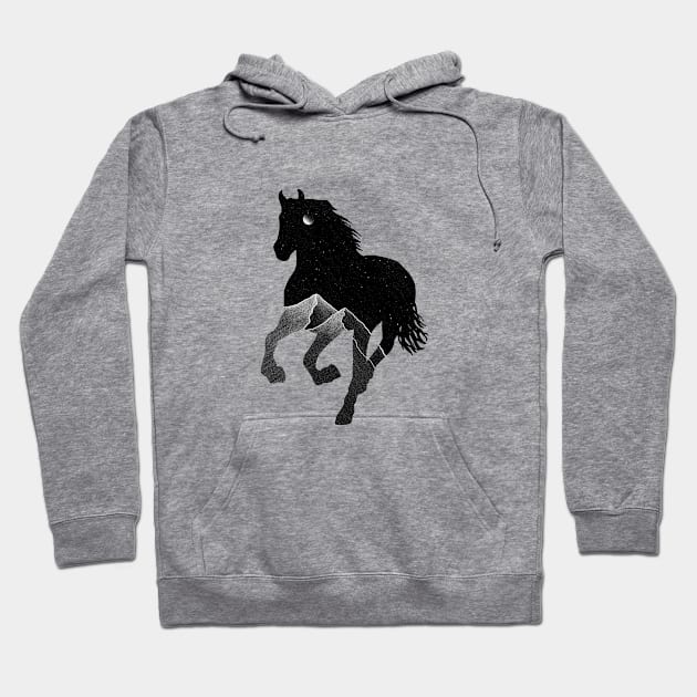 Cosmic Horse Hoodie by jy ink